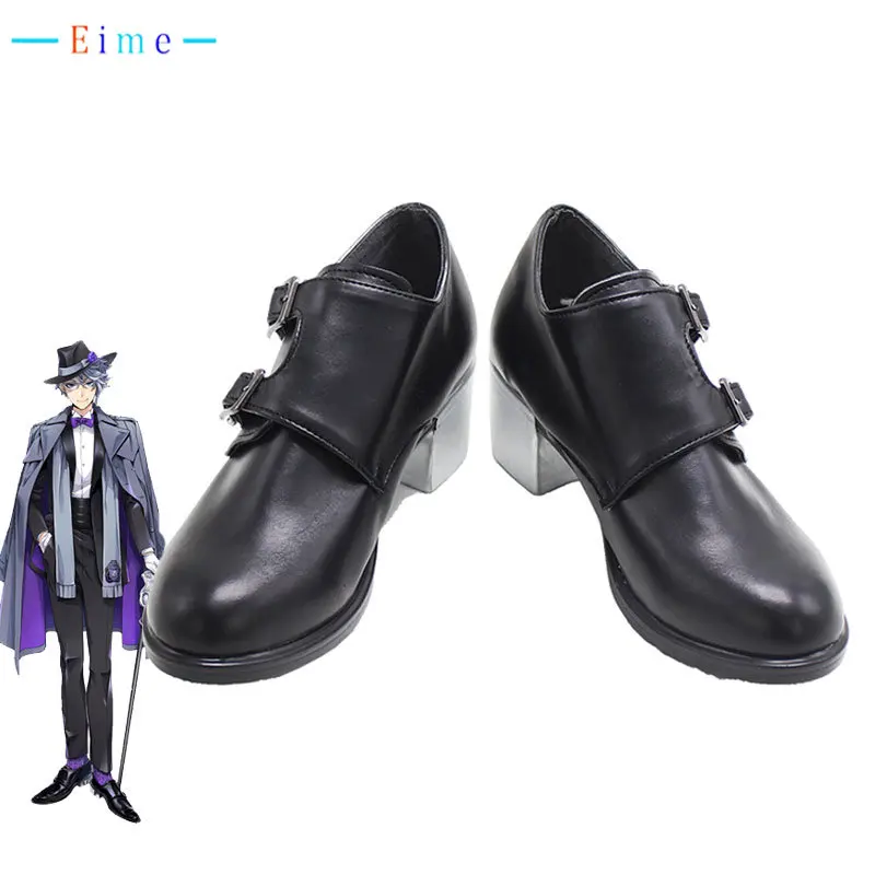 Gioco Twisted Wonderland Azul L'Alloggiamento Cosplay Scarpe Scarpe In Pelle Pu Stivali Di Carnevale Di Halloween Su Misura Su Misura