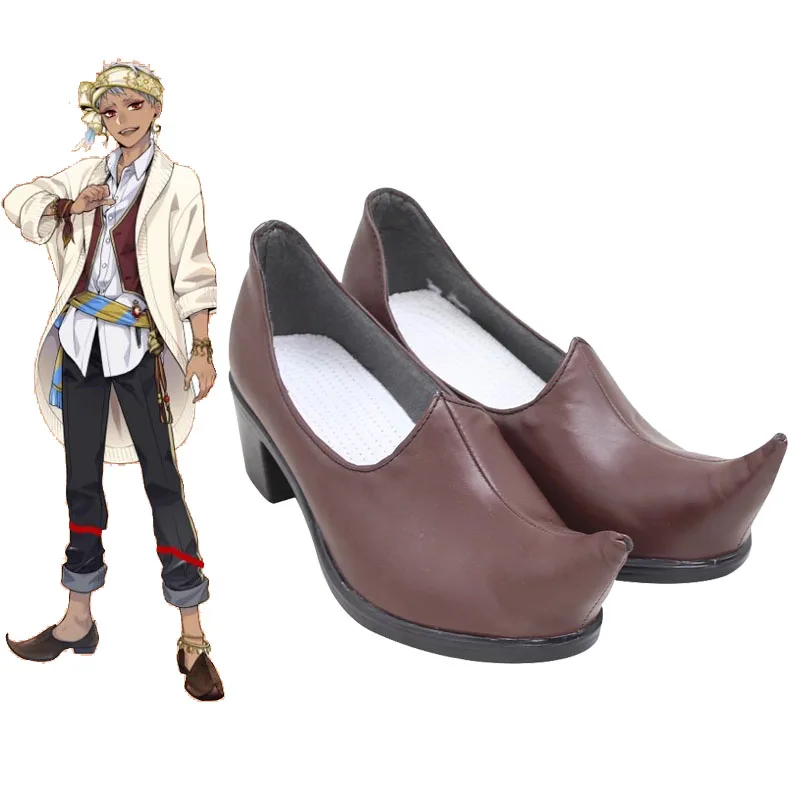 Twisted-Wonderland Kalim Al-Asim Cosplay Shoes Aladdin Scarpe Oasis Maker Arabian Prince Carnival Performance Shoes