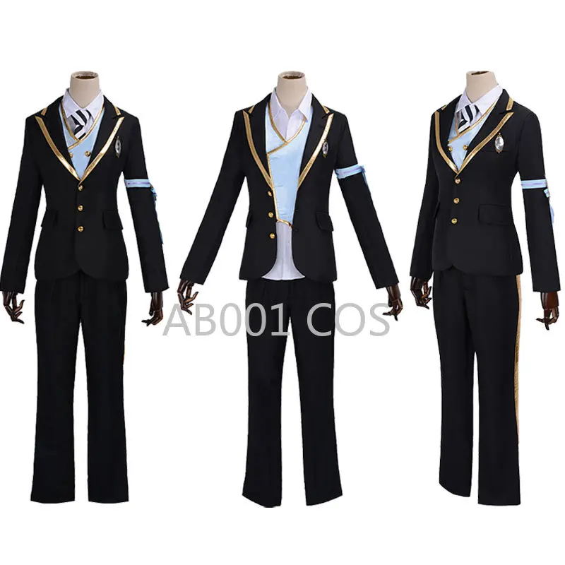 Twisted-Wonderland Azul Ashengrotto Costumi Cosplay Octavinelle Uniforme Scolastica Abiti Jade Leech Floyd Leech Completi