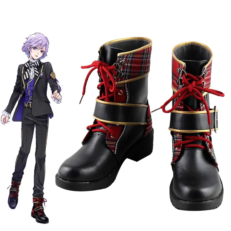 Twisted-Wonderland Epel Felmier Cosplay Shoes Pomefiore Sleep Kiss Epel Boots Gioco Anime Short Boots