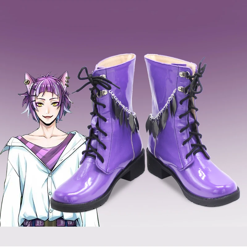 Gioco Twisted Wonderland Cheshire Cat Halloween Cosplay Shoes Natale Nuove Scarpe Personalizzate