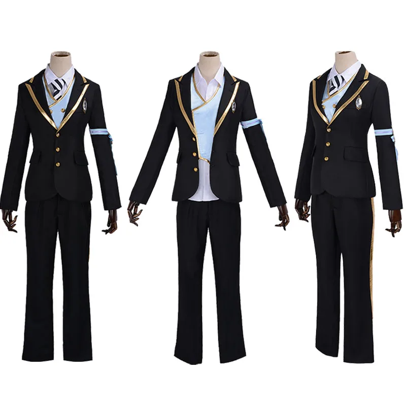 Twisted-Wonderland Azul Ashengrotto Costumi Cosplay Octavinelle Uniforme Scolastica Abiti Jade Leech Floyd Leech Completi