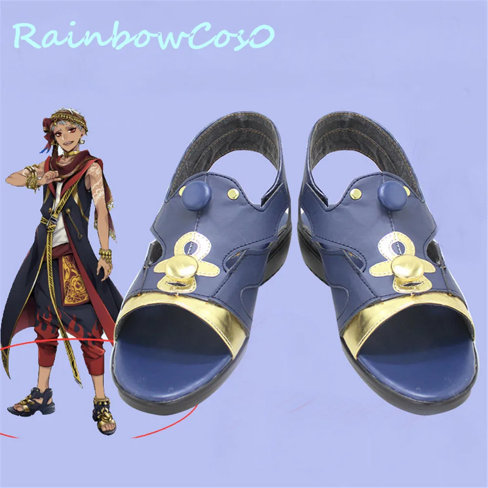 Twisted-Wonderland Kalim Alasim Cosplay Scarpe Stivali Gioco Anime Halloween Rainbowcos0 W968