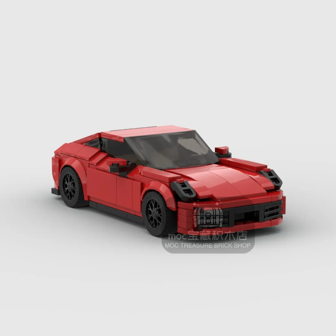 Moc Carrera Racing Sports Car Vehicle Speed Champion Racer Building Blocks Brick Creative Garage Toys For Boys