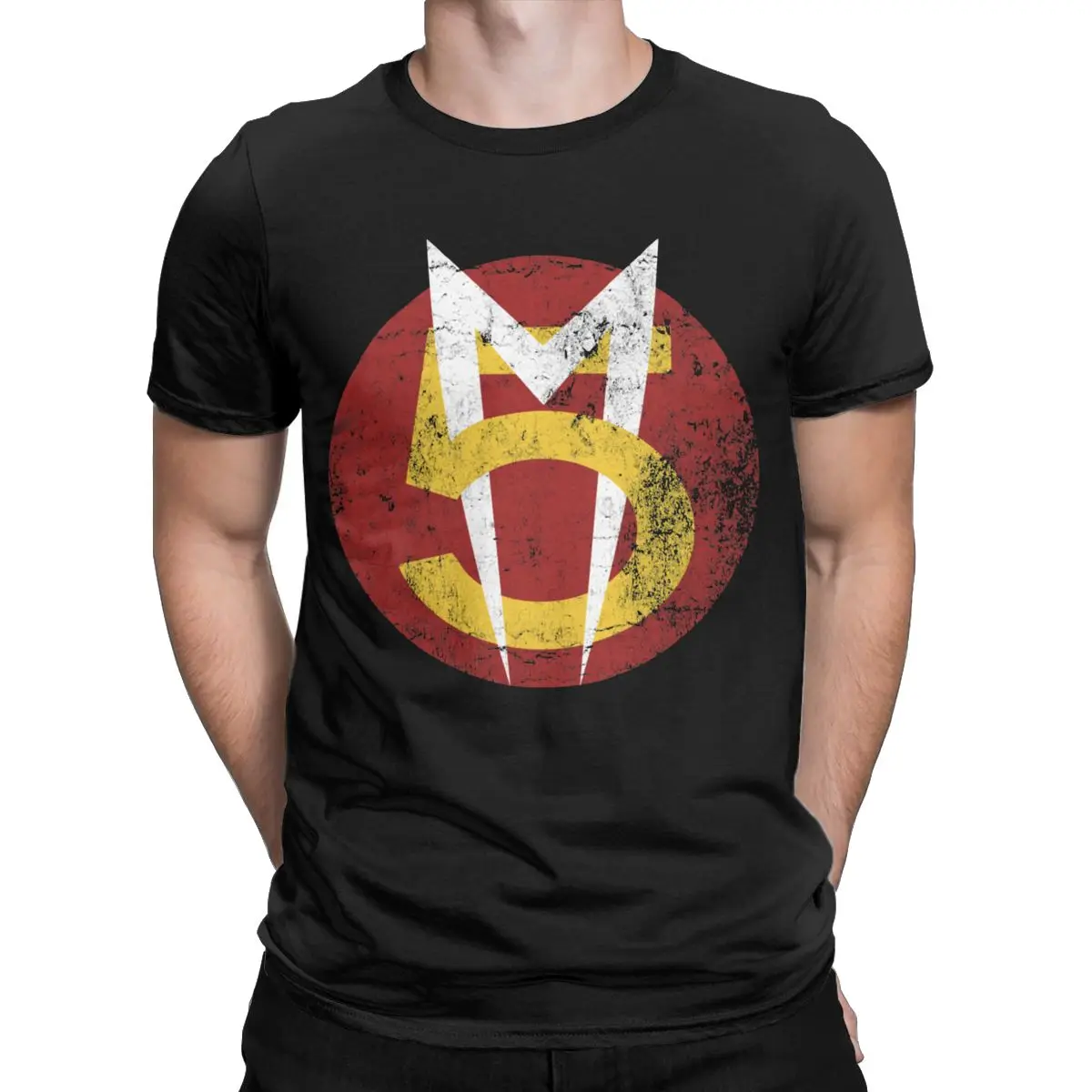 Vintage Mach Five Speed Racer Mach 5 Anime Mach Go Go Go Go Speedy Manga T Shirt Per Uomo 100% Cotone T Shirt Idea Regalo Vestiti
