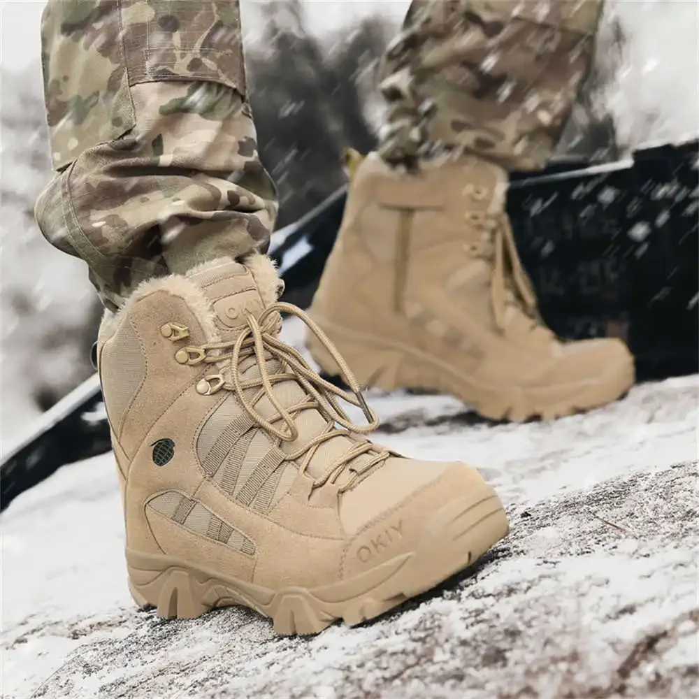 On The Leg Stivali Super Big Size 43 Scarpe Da Trekking Da Uomo Commando Army Shoes Sneakers Sport Tenid Trainers Di Alta Qualità Luxo Ydx2