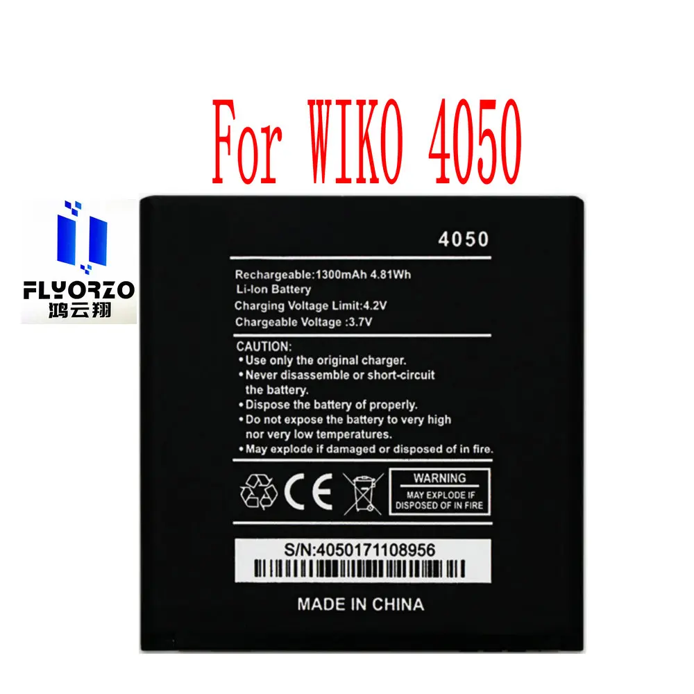 100% Nuovissima Batteria Wiko 1300 Di Alta Qualità Da 4050 Mah Per Telefono Cellulare Wiko 4050