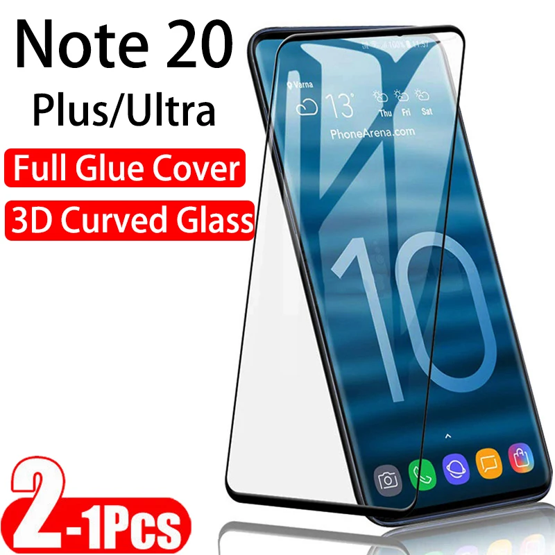 Vetro A Copertura Totale Del Bordo Per Samsung Galaxy Note20 Note20Plus Ultra Screen Protector Hd Samsungnote20 Plus Note20 Ultra 5G Nero