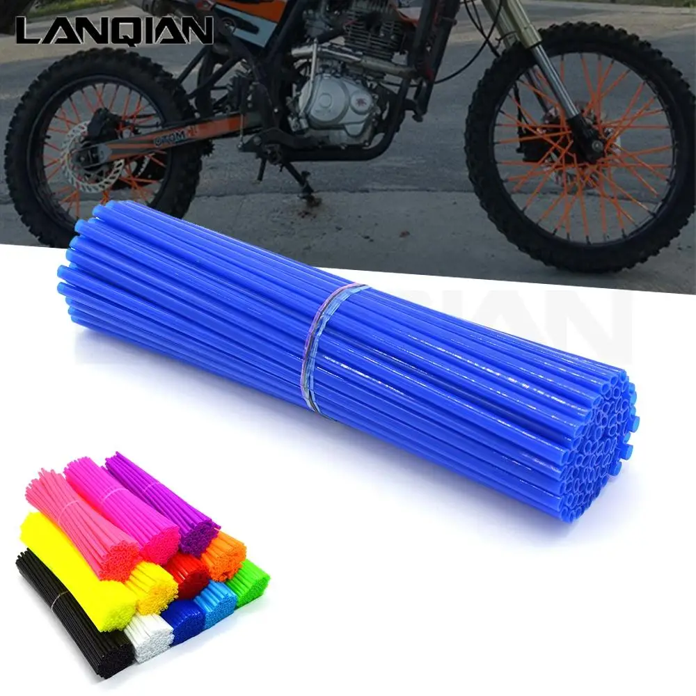 Moto Cerchione Spoke Skin Covers Wrap Tubes Decor Per Yamaha Wr250F/250F/450F/250R/X Serow225/250 Ttr250/600 Xt250X Ttr