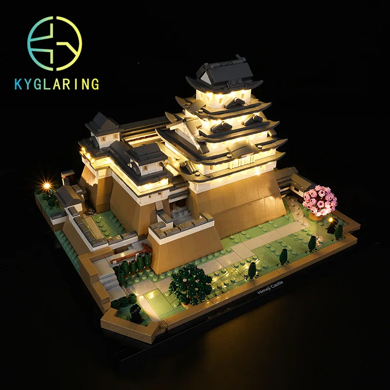 Kyglaring Light Kit Per Il 21060 Himeji Castle White Heron Castle Block Model (Non Inclusi Building Blocks)