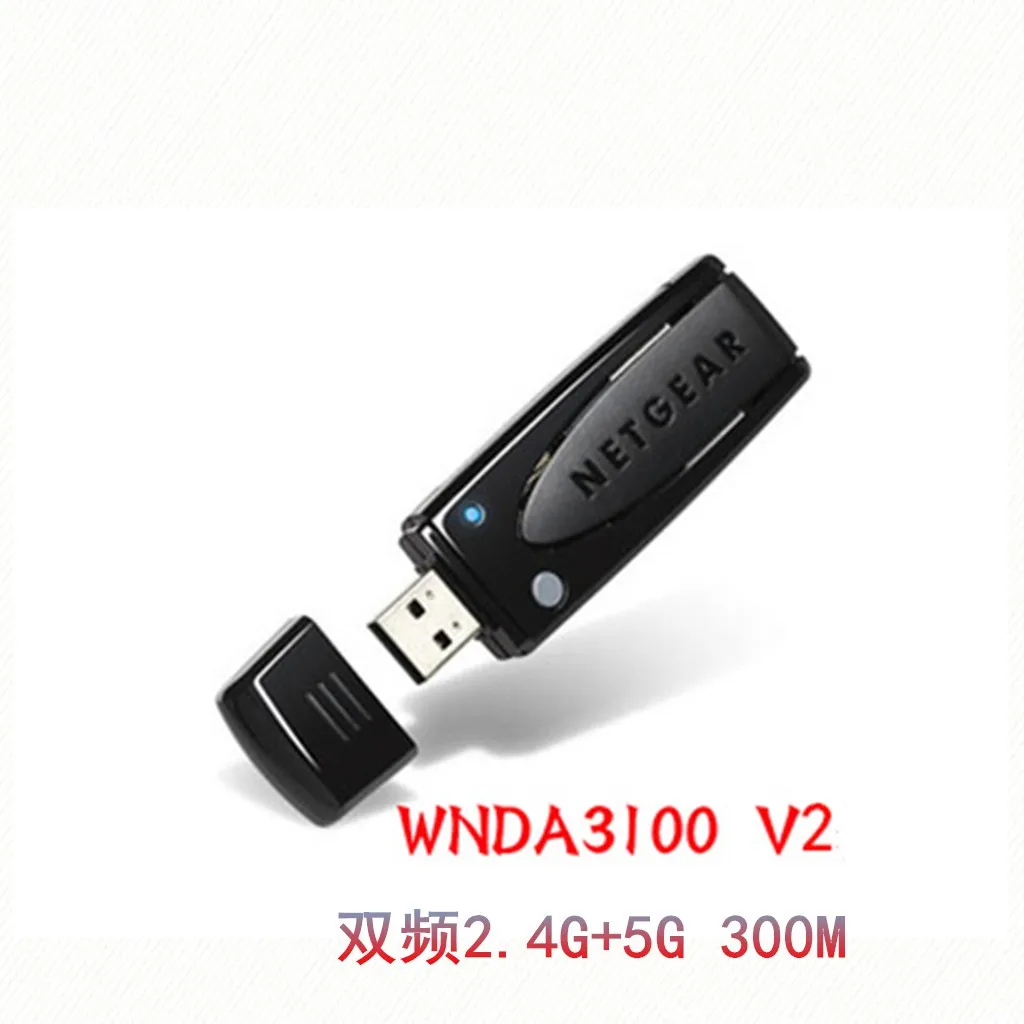 Wnda3100 V2 Adattatore Di Rete Usb Wifi Wireless-N Dual Band 300 Mbps Per Netgear