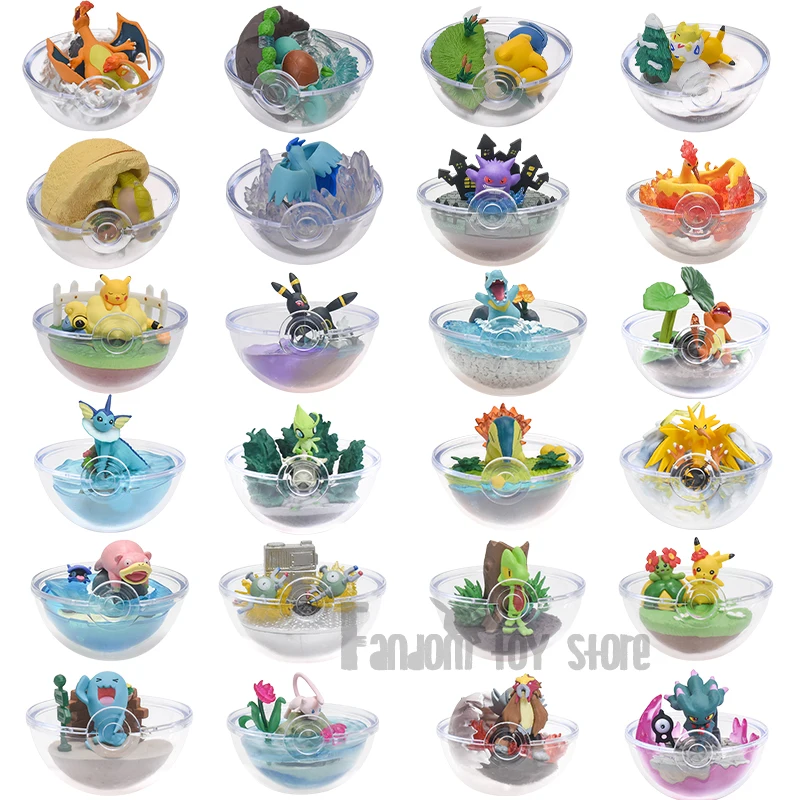 Pokemon Figure Terrarium Collection Series 6 Pz/Set Charizard Wobblobuffet Zapdos Umbreon Vaporeon Gengar Articuno