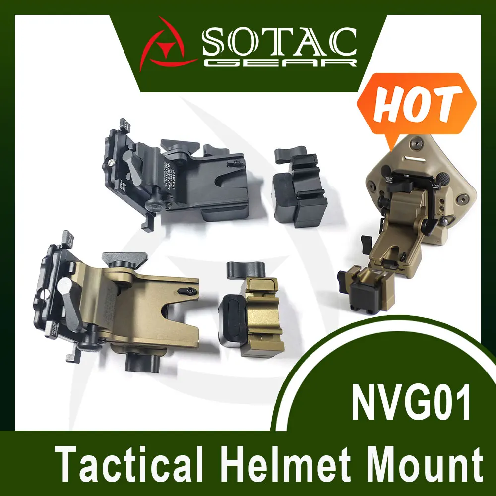 Sotac Night Vision Supporto Per Casco Occhiali Mount Nvg Arms Mount Metal Per Pvs-7 Pvs-14 Pvs-15 Pvs-18 Pvs-21