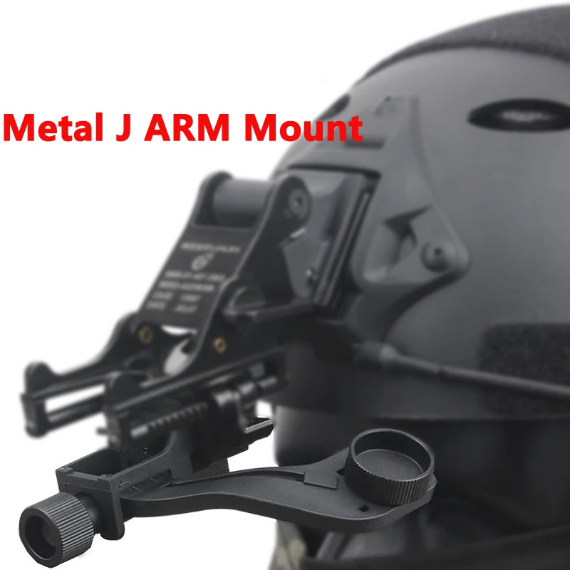 Tactical Metal J Arm Mount Night Vision Occhiali Adattatore Staffa Per Mich Fast M88 Casco Pvs 14 Pulsar Gs 1 X20 Dropshipping