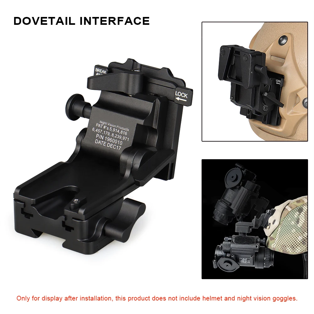 Supporto Per Bracci Nvg In Alluminio Per Casco Pvs-7 Pvs-14 Pvs-15 Pvs-18 Gz240237