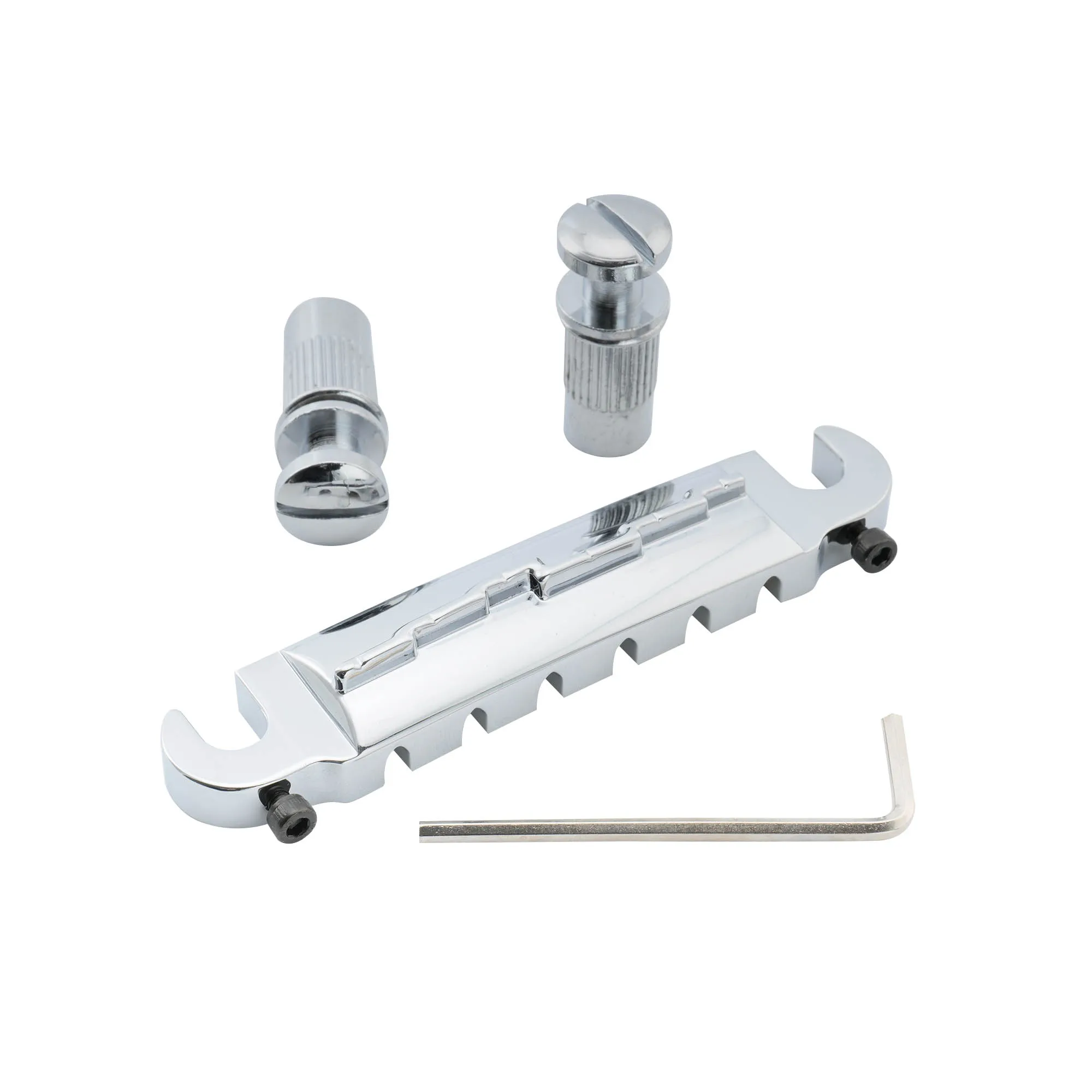 Musiclily Pro 52.5Mm Cordiera A Ponte Avvolgente Preimpostata Per Chitarra Epiphone Les Paul Junior Lp Style, Cromata