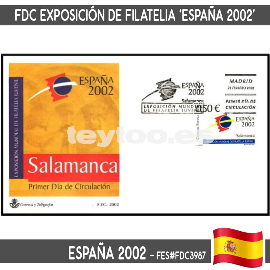 B0911 # Spagna 2002. Fdc World Philately Exhibition. Bamb (N) Fes # Fdc3987