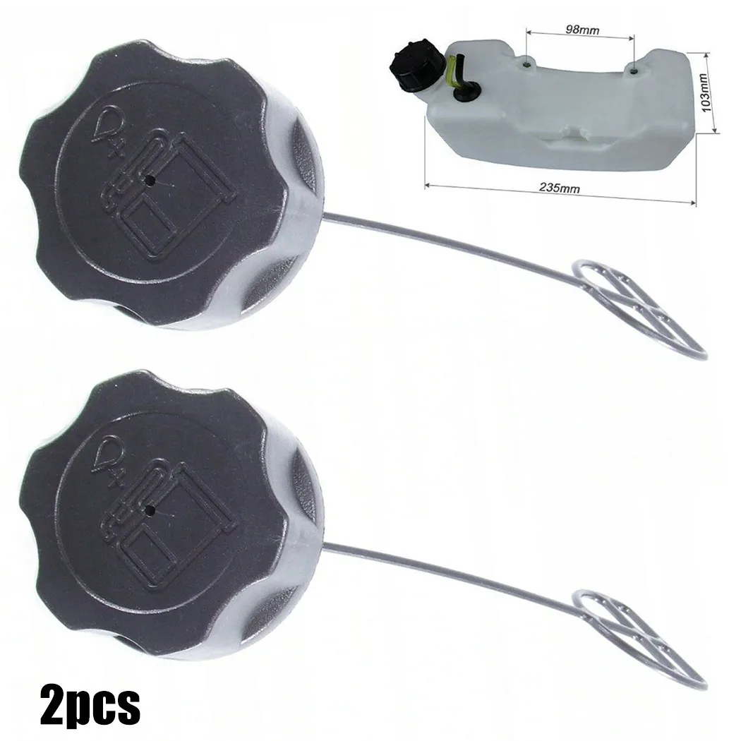 2Pc Multi-Carburante Tappo Serbatoio Benzina Trimmer Decespugliatore Accessori Parkside Per Fuxtec Gude Rotfuchs Parti Del Decespugliatore Da Giardino