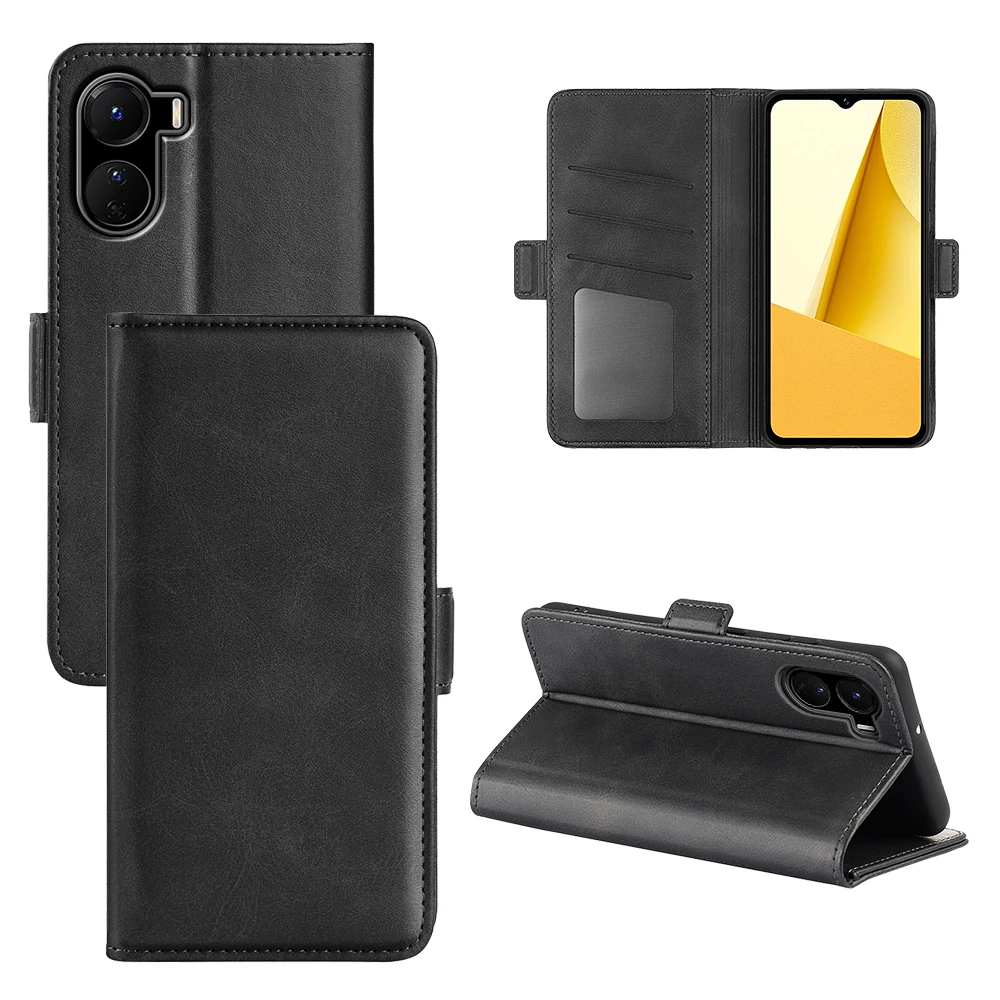 Custodia Per Vivo Y16 Portafoglio In Pelle Flip Cover Custodia Per Telefono Con Magnete Vintage Per Vivo Y16 Coque