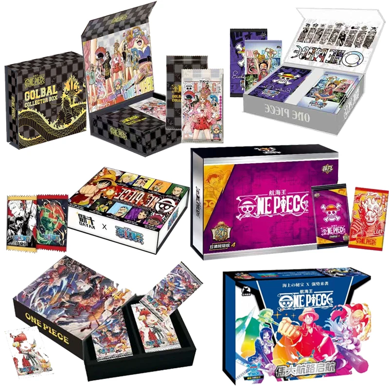 Cartas One Piece Cards Booster Box Card Box Collection Lettere Sanji One Piece Anime Paper Cards Anime Collection Cards