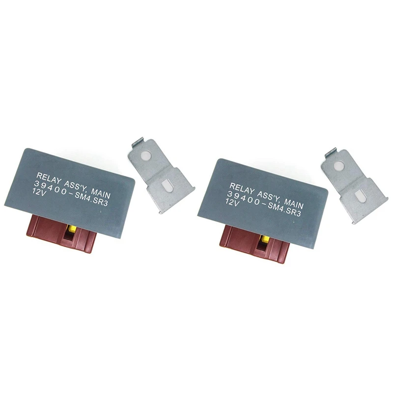 2X Fuel Pump Main Relay 39400-Sm4-A00 For Acura Cl Integra Tl Honda Accord Civic Del Sol Cr-V Odyssey 3 1998-2002