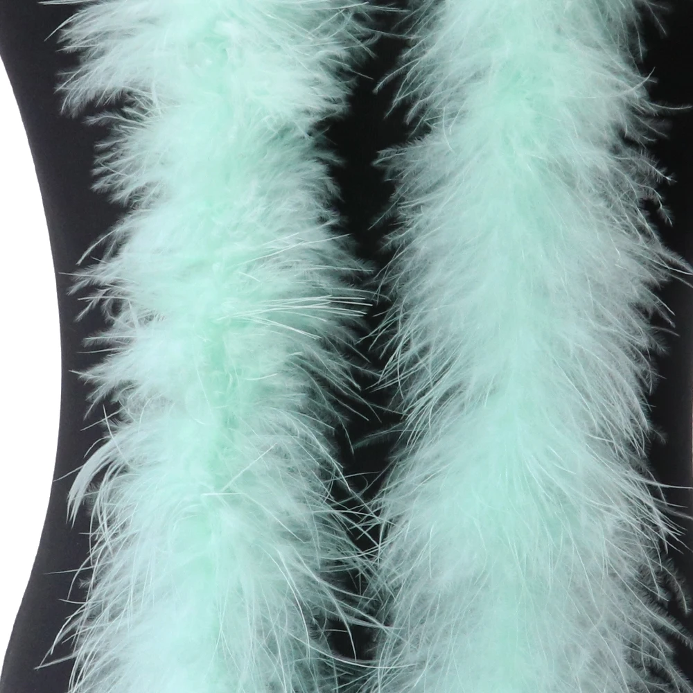 Multicolor Marabou Feather Boa Trim 13G Scialle Di Piume Di Tacchino Naturale Per Abito Da Donna Decorazione Per Cucire Boas 2 Metri All'Ingrosso