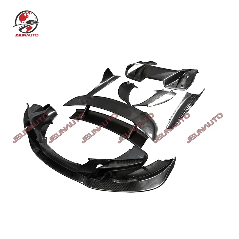 For Mclaren Mp4-12C Carbon Fiber Front Bumper Side Skirts Rear Diffuser Spoiler D Style Body Kit For Mp4-12C 650S 2011-2014