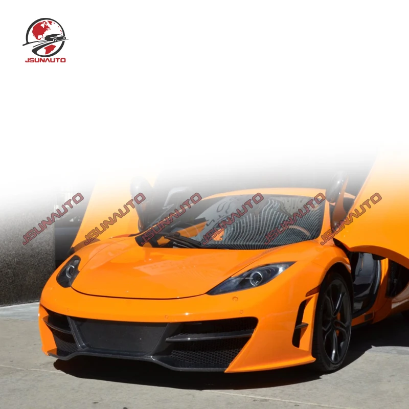 Front Bumper For Mclaren Mp4-12C Rz Style Carbon Fiber Body Kit For 2012-2014 Mp4-12C 650S Auto Accessories