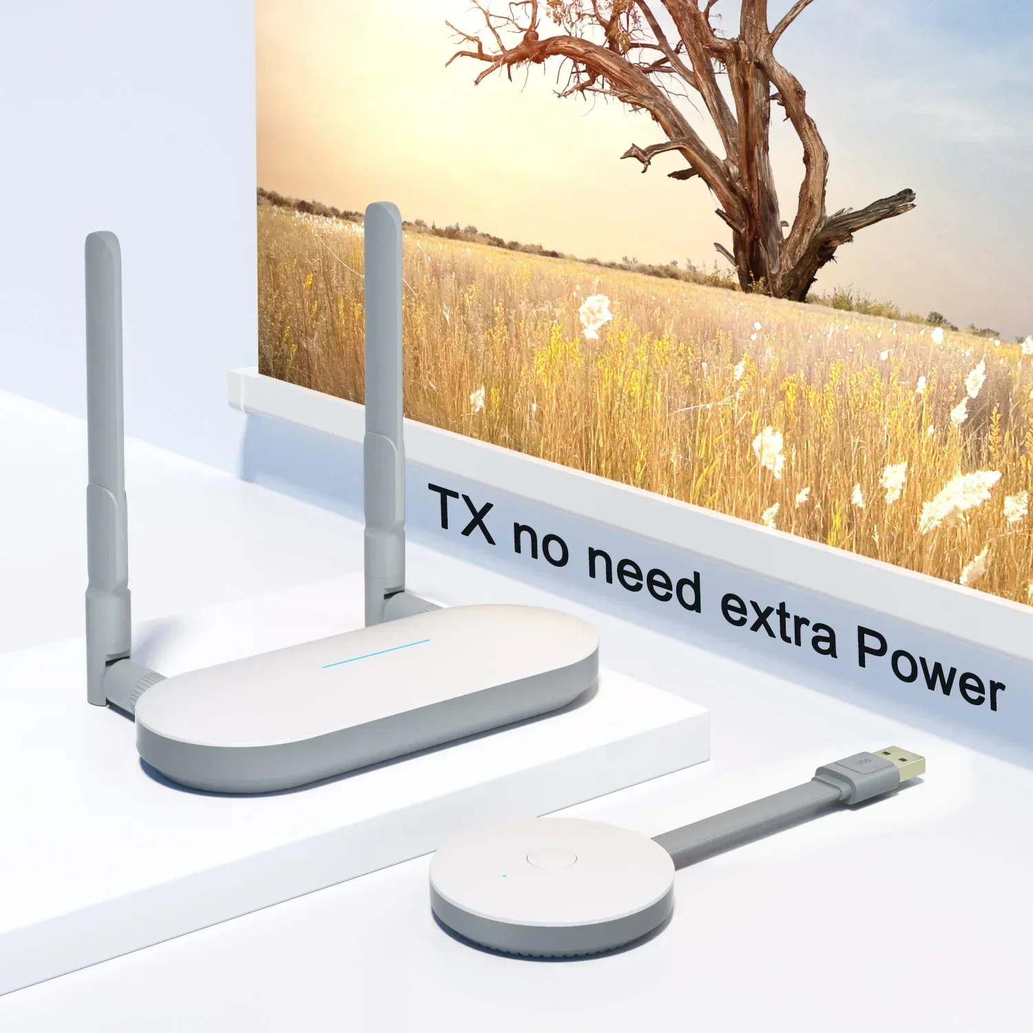 Trasmettitore E Ricevitore Video Ricetrasmettitore Wireless Da 50M Usb Vga Hdmi Extender Display Condividi Per Telefono Laptop Pc A Proiettore Tv