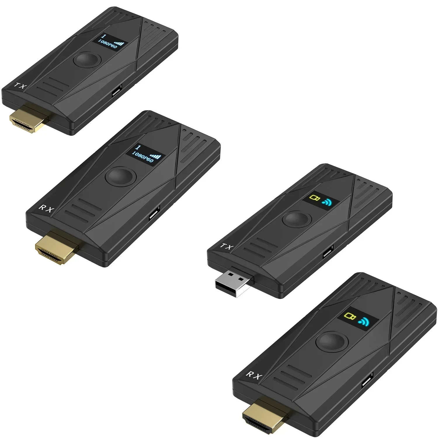 1080P 4K 100M Usb Wireless Hdmi Extender Audio Video Trasmettitore E Ricevitore Kit Per Laptop Pc Cable Box Camera To Tv Monitor