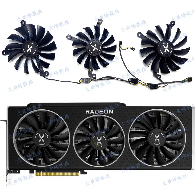 Nuovo Per Ventola Di Raffreddamento Della Scheda Video Xfx Rx6800 6800Xt Speedster Merce/Swft