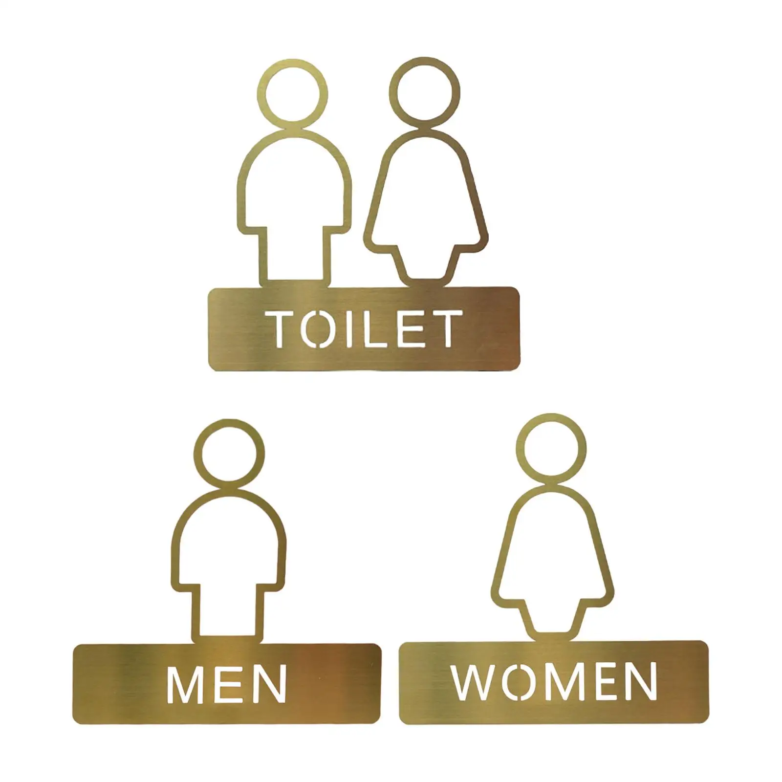 Segno Della Toilette Segno Di Identificazione Semplice Segnaletica Segno Del Bagno Universale Segno Della Porta Della Toilette Segno Del Wc Per Il Cen