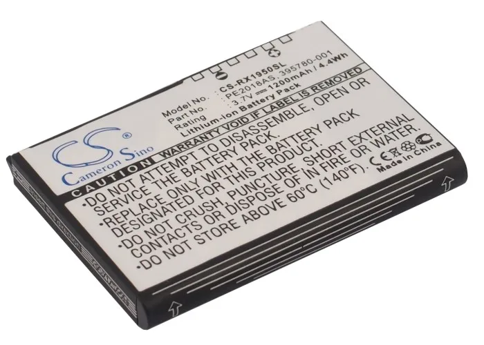 Pda, Pocket Pc 1200Mah Batteria Per Hp Muslimate 395780-001 398687-001 399858-001 Hstnn-H09C-Wl Pe2018As Ipaq Rx1900