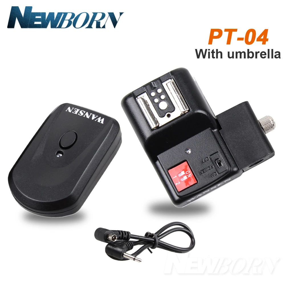 Flash Trigger 4 Canali Wireless/Radio Flash Trigger Con Supporto Dell'Ombrello + Ricevitori Per Canon Nikon Pentax Olympus Yongnuo