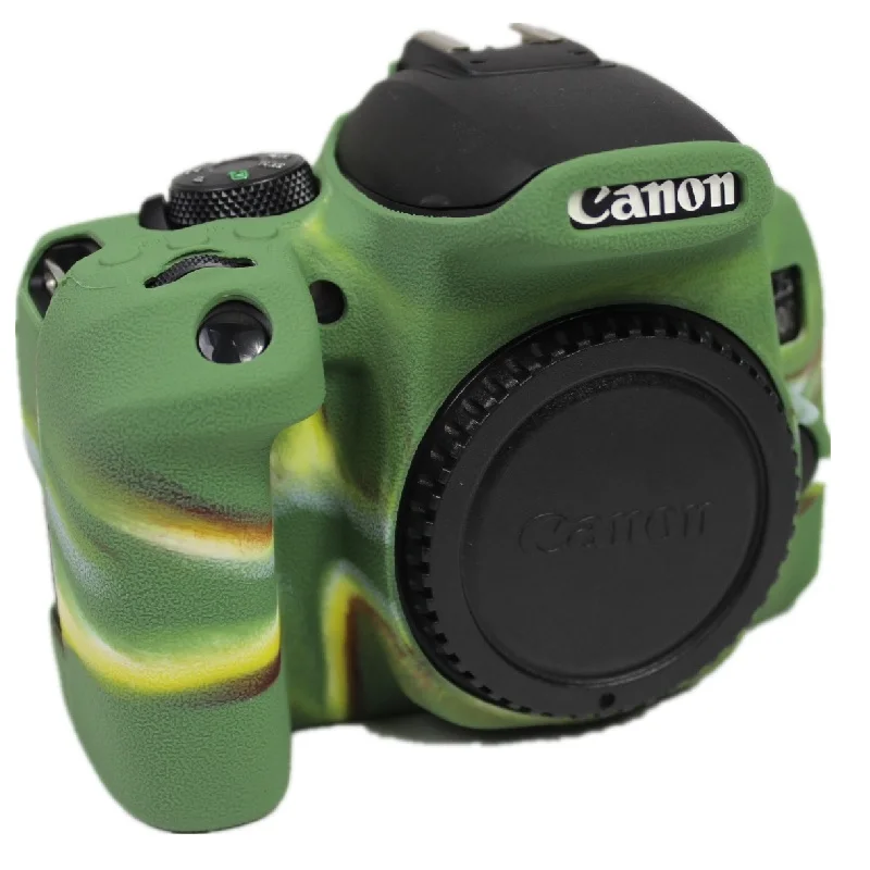 Per Canon 850D Copertura Della Macchina Fotografica Del Silicone Di Protezione Del Corpo Di Caso Di Alta Qualità Litchi Texture Per Canon Eos 850D Mac