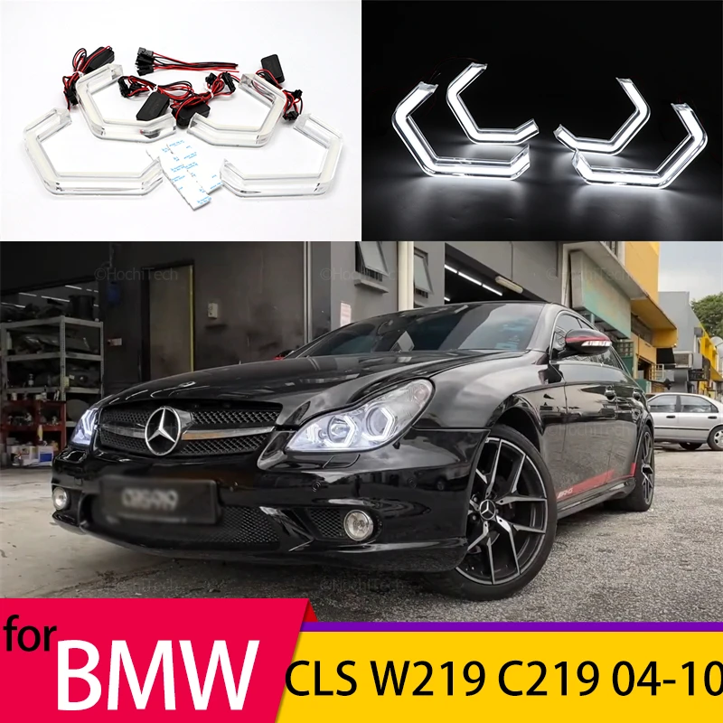 M4 Iconic Style Led Crystal Angel Eye Kit Eyes Kits For Mercedes Benz Cls W219 C219 2004-2010 Car Accessories