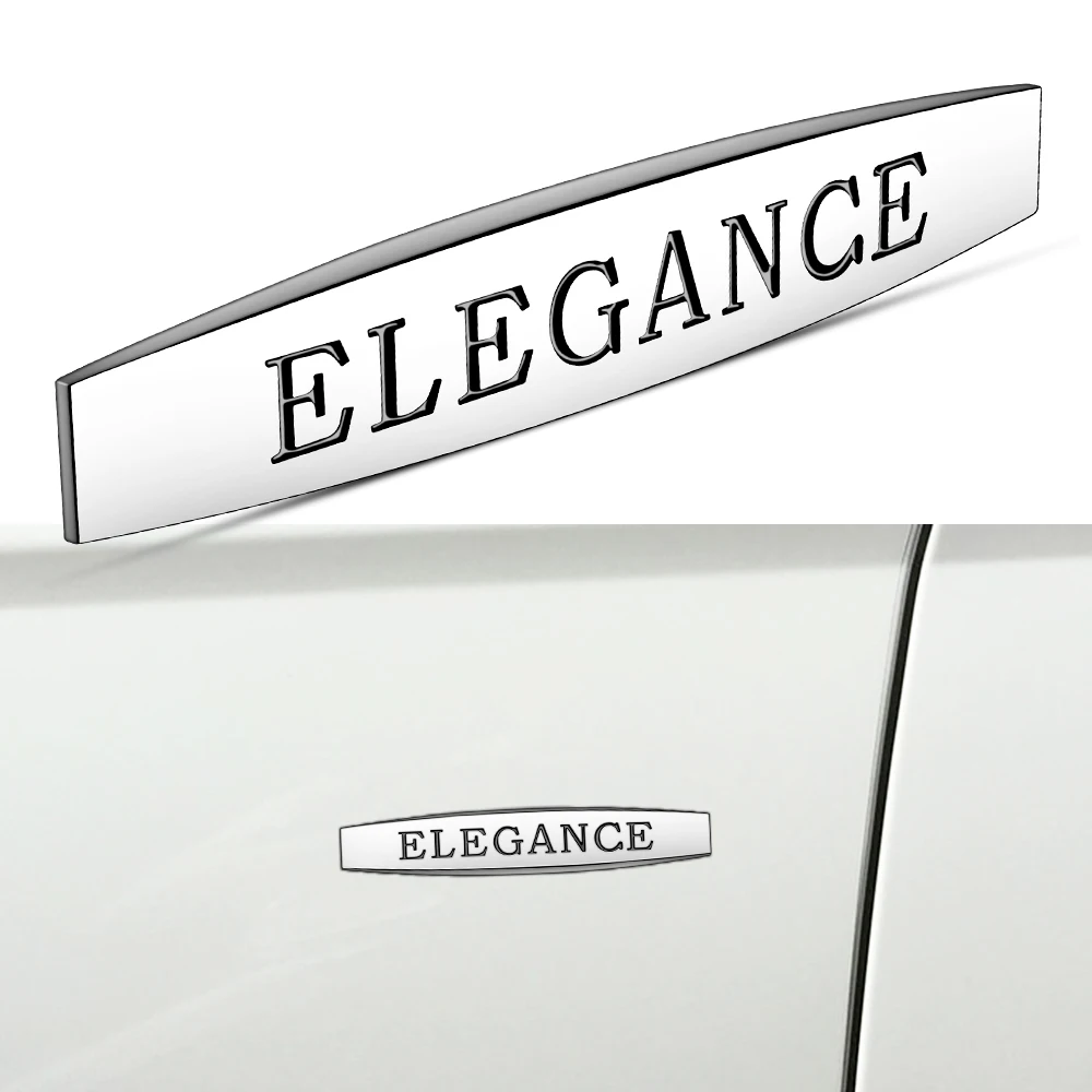 2Pcs Metal Elegance Sticker Elegance Side Sticker Per Mercedes Benz Amg W212 W177 W168 W205 W463 Cls A/B/C/E /G Mercedes Sticker