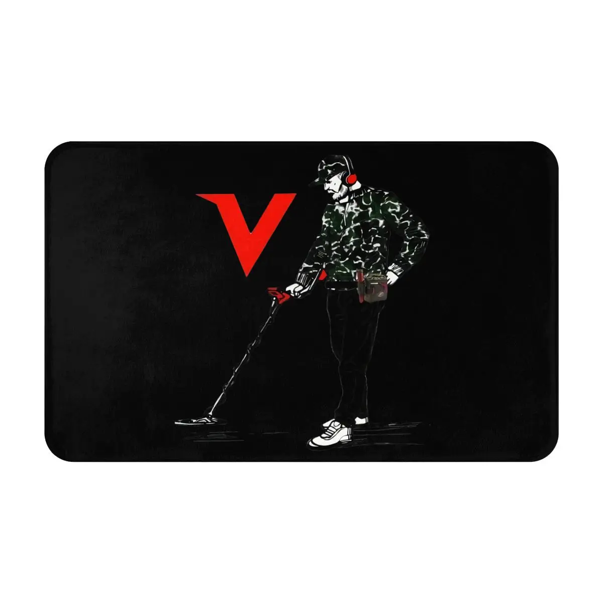 Tappeto Di Rilevamento Del Metallo Vanquish Minelab Tappetino Decorativo Stampato In 3D Alla Moda Adatto Per Soggiorno, Camera Da Letto, Porta Del Cor