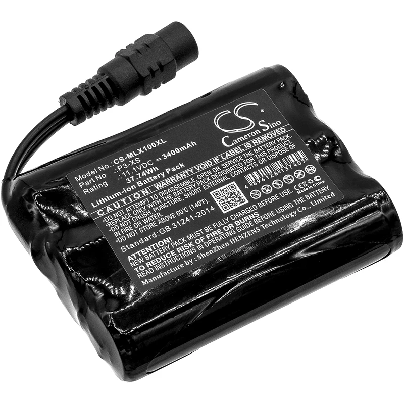 Batteria Minelab 3400 Da P3-Xs Mah Per Sovrana Xs