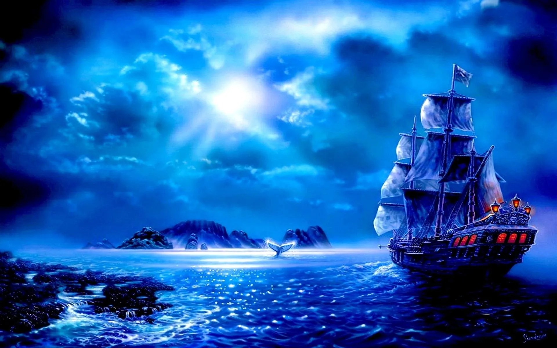 Jmine Div 5D Barca A Vela Sea Ocean Storm Pittura Diamante Pieno Kit Punto Croce Arte Di Alta Qualità Scenic 3D Paint By Diamonds