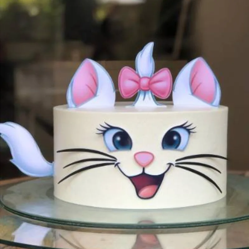 New Cartoon Cat Happy Birthday Cupcake Topper Set Baby Cat Birthday Cake Topper Per Decorazioni Per Torte Per Feste Di Compleanno Di Nozze