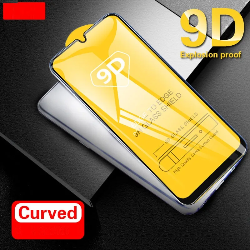 Bordo Curvo Vetro Temperato Per Oppo Reno Z A9X K3 A9 F11 Pro A5S A1K Reon 5G 6.6 6.4 Pollici Della Copertura Completa Di Protezione Dello Schermo