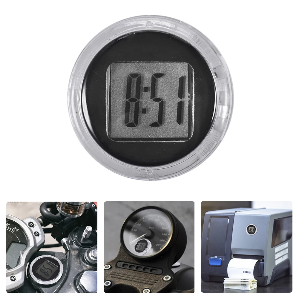 Moto Orologio Digitale Impermeabile Moto Stick-On Cruscotto Auto Orologio Auto Stick-On Mini Orologio Per Cruscotto Barca Bici Casa