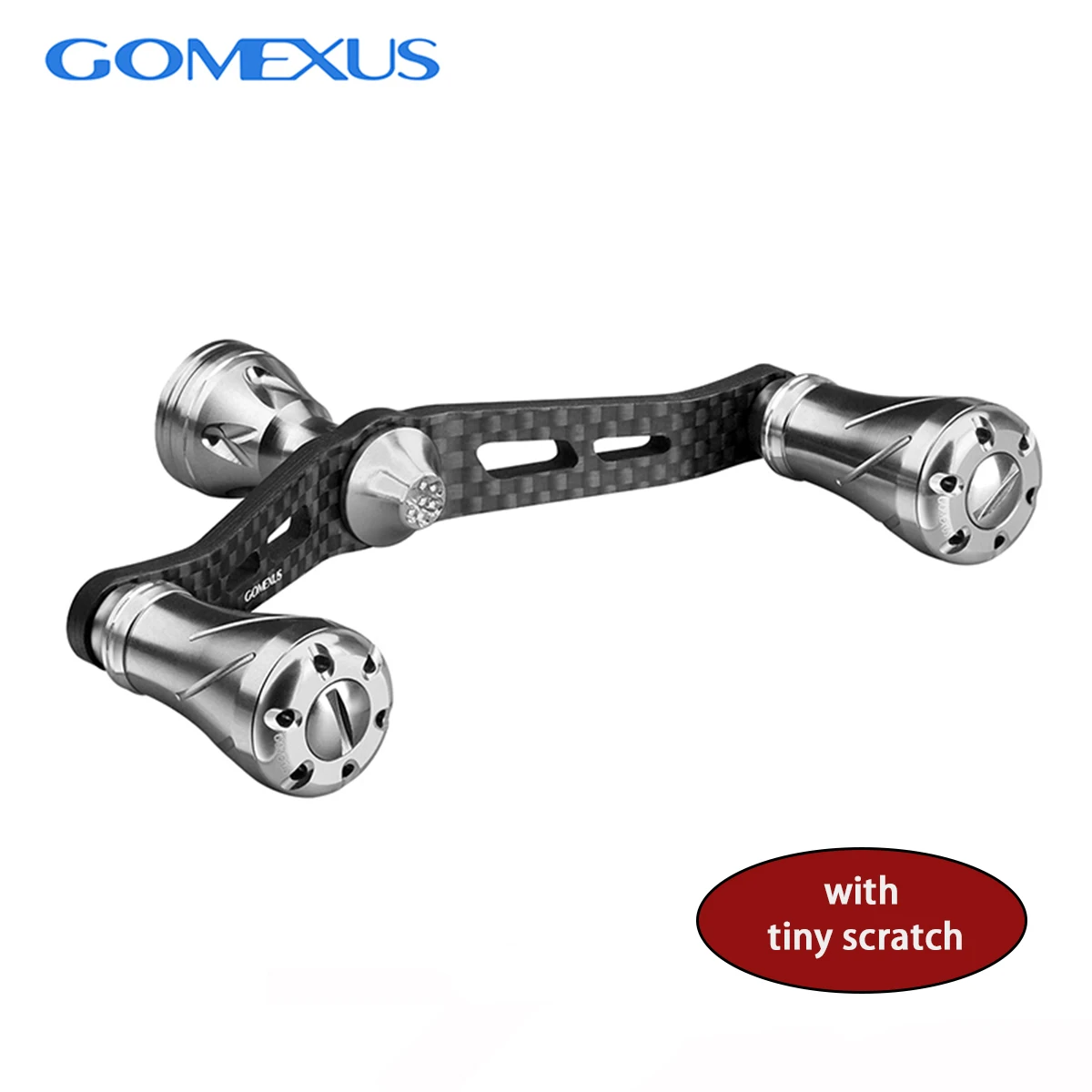 Gomexus Carbon Double Handle Eging Per Shimano Spinning Reel Handle Vanford Stradic Twinpower 98Mm Tunning Handle Difettoso