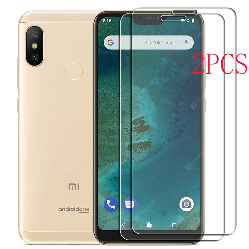 Per Xiaomi Mi A2 Lite Vetro Temperato Protettivo Su Redmi 6 Pro 5.85 Pollici Screen Protector Phone Cover Film