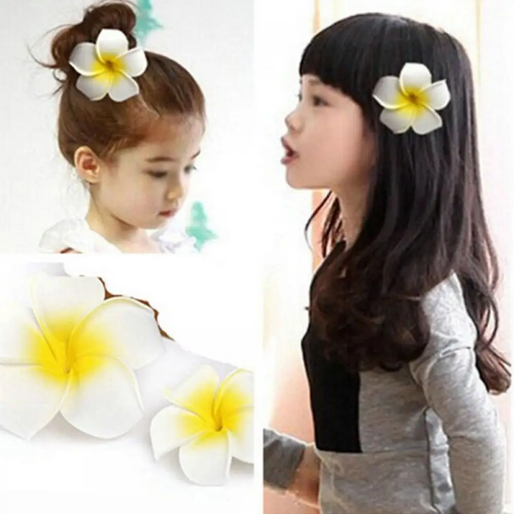 1 Pz Romantico Plumeria Fiore Tornante Forcine Per Capelli Da Sposa Boemia Mare Spiaggia Fermaglio Per Capelli Plumeria Fiore Tornante