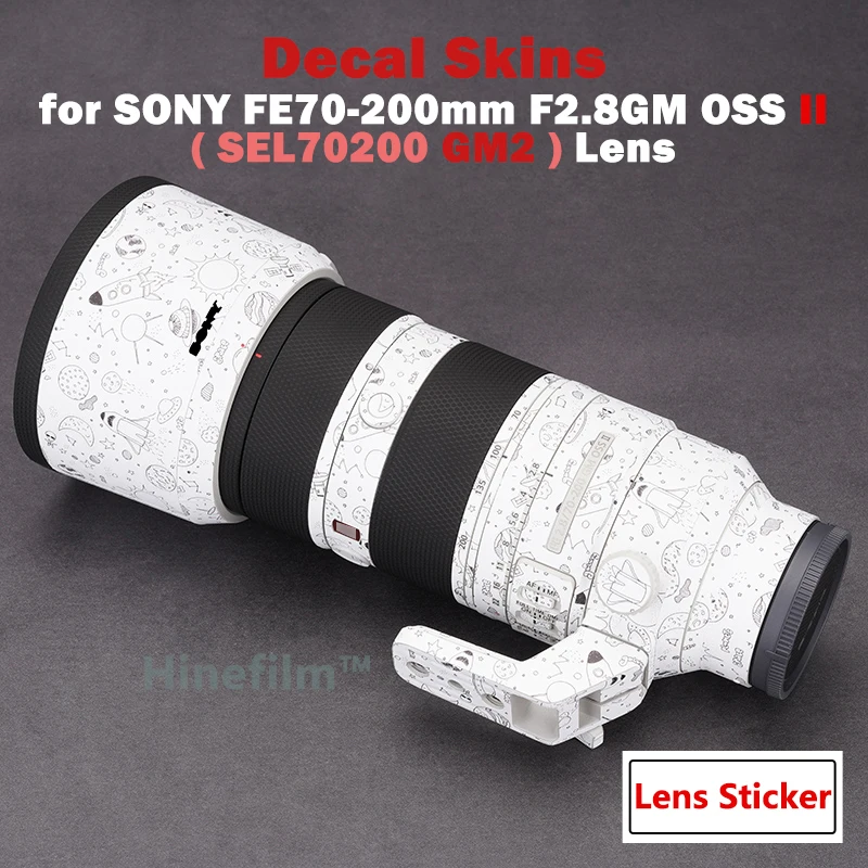 Sel70200Gm2 / 70200 Oss Ii Lens Sticker Pellicola Protettiva Per Sony Fe 70-200Mm F2.8 Gm Oss Ii Lenti Decal Skin Protector Cover