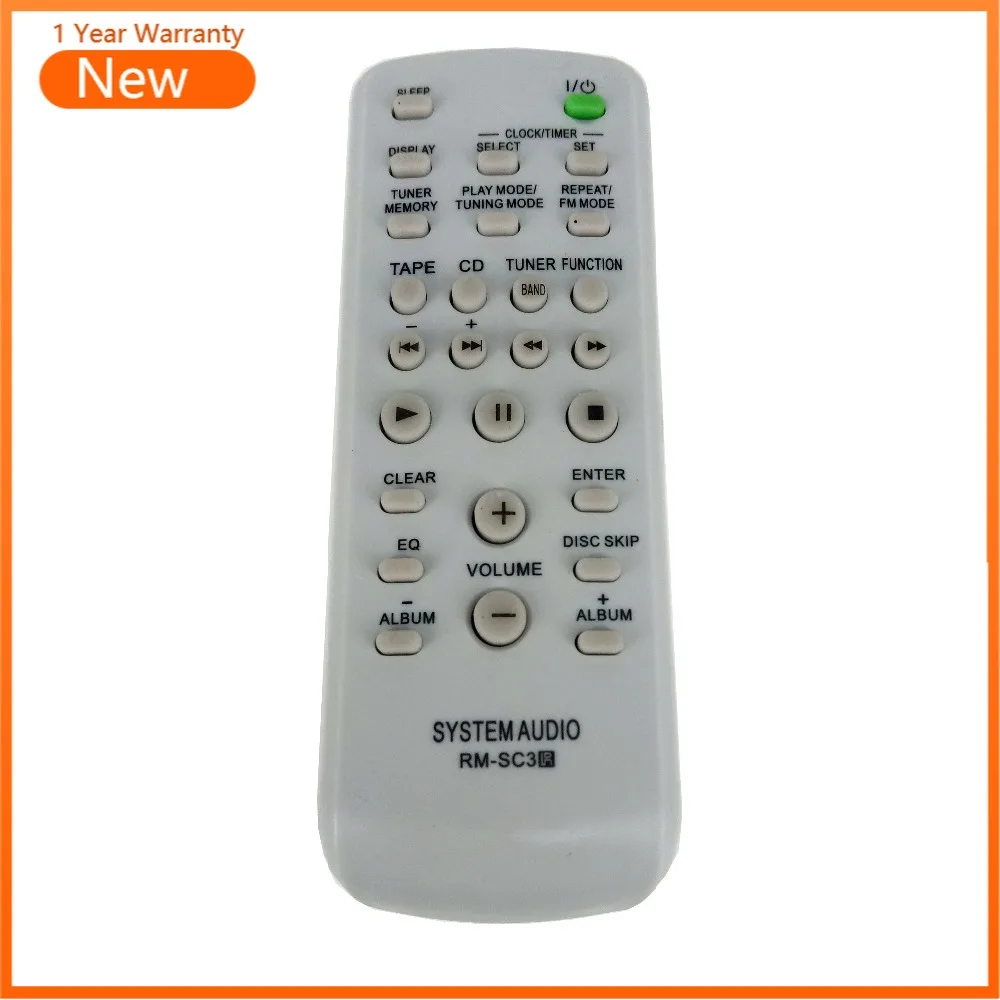 Per Sony Cd Hifi System Audio Remote Control Rm-Sc3 Per Cmtcp555 Cmthpx7 Cmtne5 Lbtzx6 Lbtzx8 Lbtzx9 Mhcgx250 Sostituzione