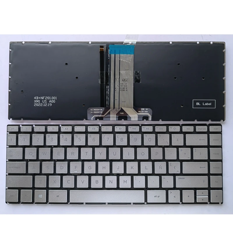 Tastiera Retroilluminata Sp Per Hp Pavilion 14-Bs 14M-Ba 14-Bw 14G-Br 14-Bp 14T-Ba 14M-Ba 14-Ba 240 G6 245 G6 246 G6 Muslimex 14-Bk