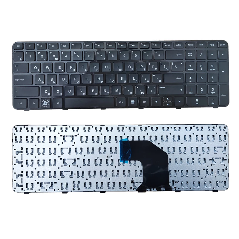 Nuova Tastiera Russa Del Computer Portatile Per Hp Pavilion 681800-251 673613-251 699497-251 700271-251 Aer36701310 Sg-55120-Xaa Ru Nero